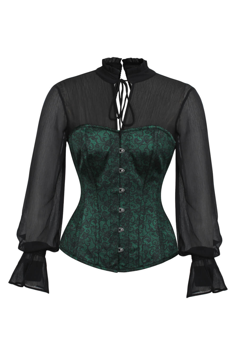 Kahnay Green Overbust Corset