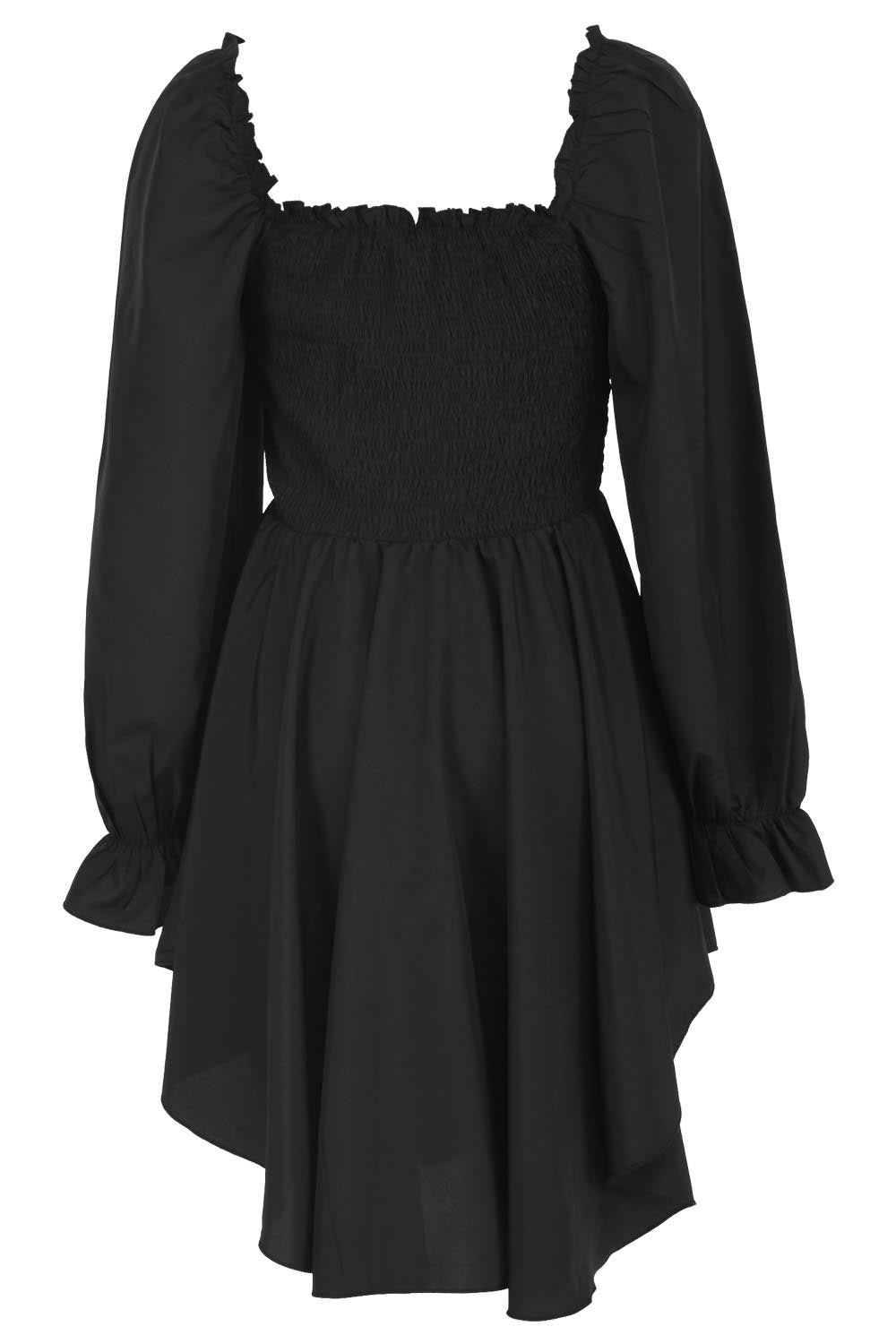 Robe Corley en brocart à manches bouffantes