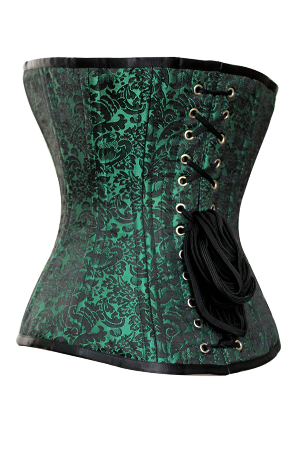 Dimple Overbust Waist Traier Green Corset
