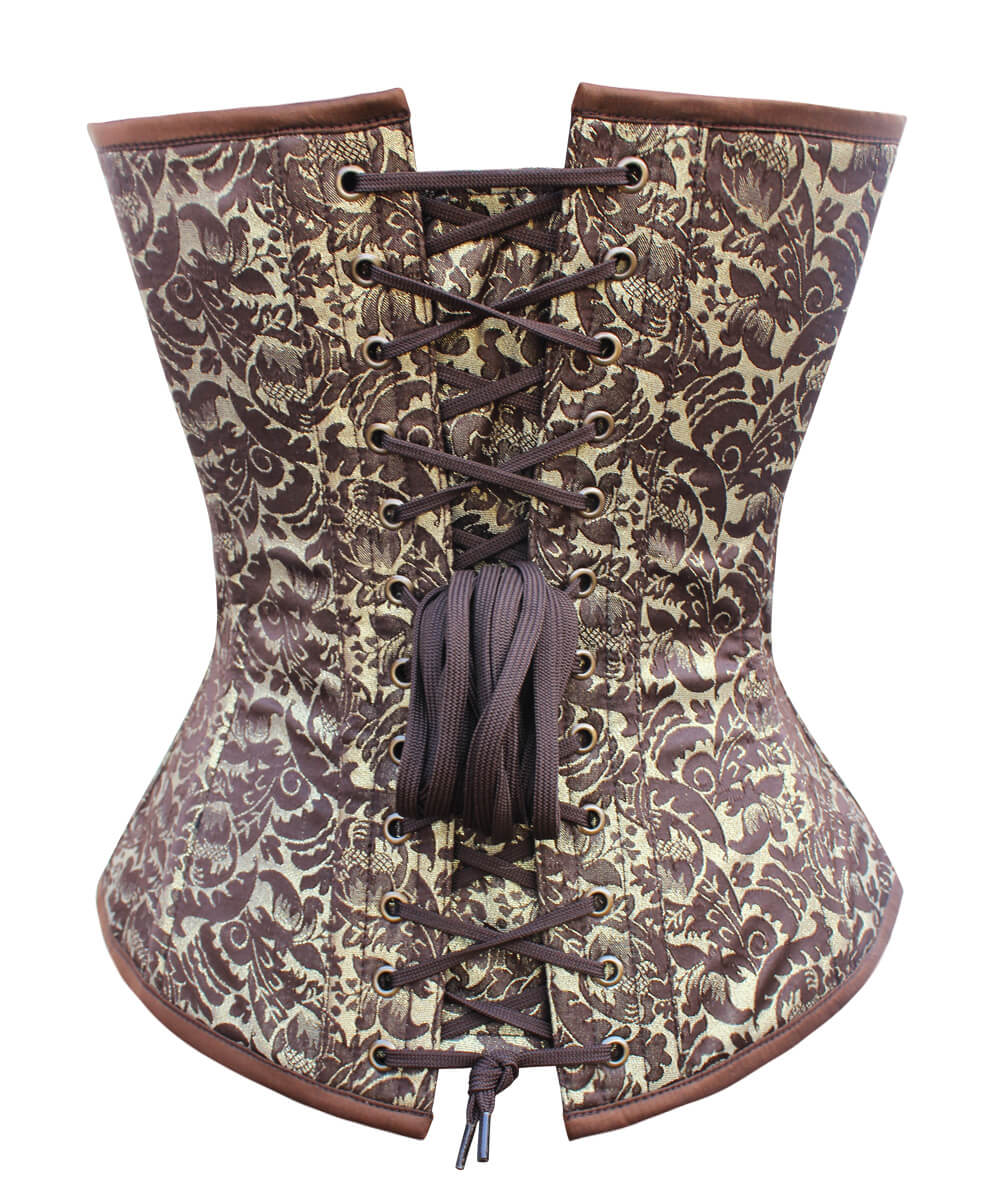 Corset bustier en brocart Steampunk Destry