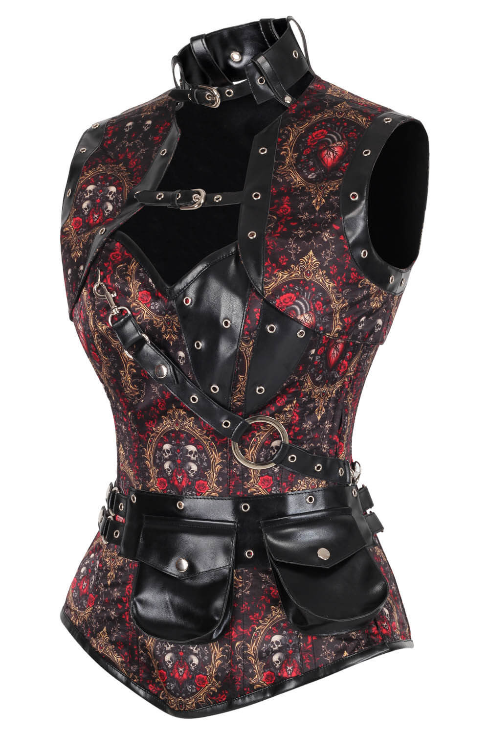Corset Linsie gothique baroque à buste superposé