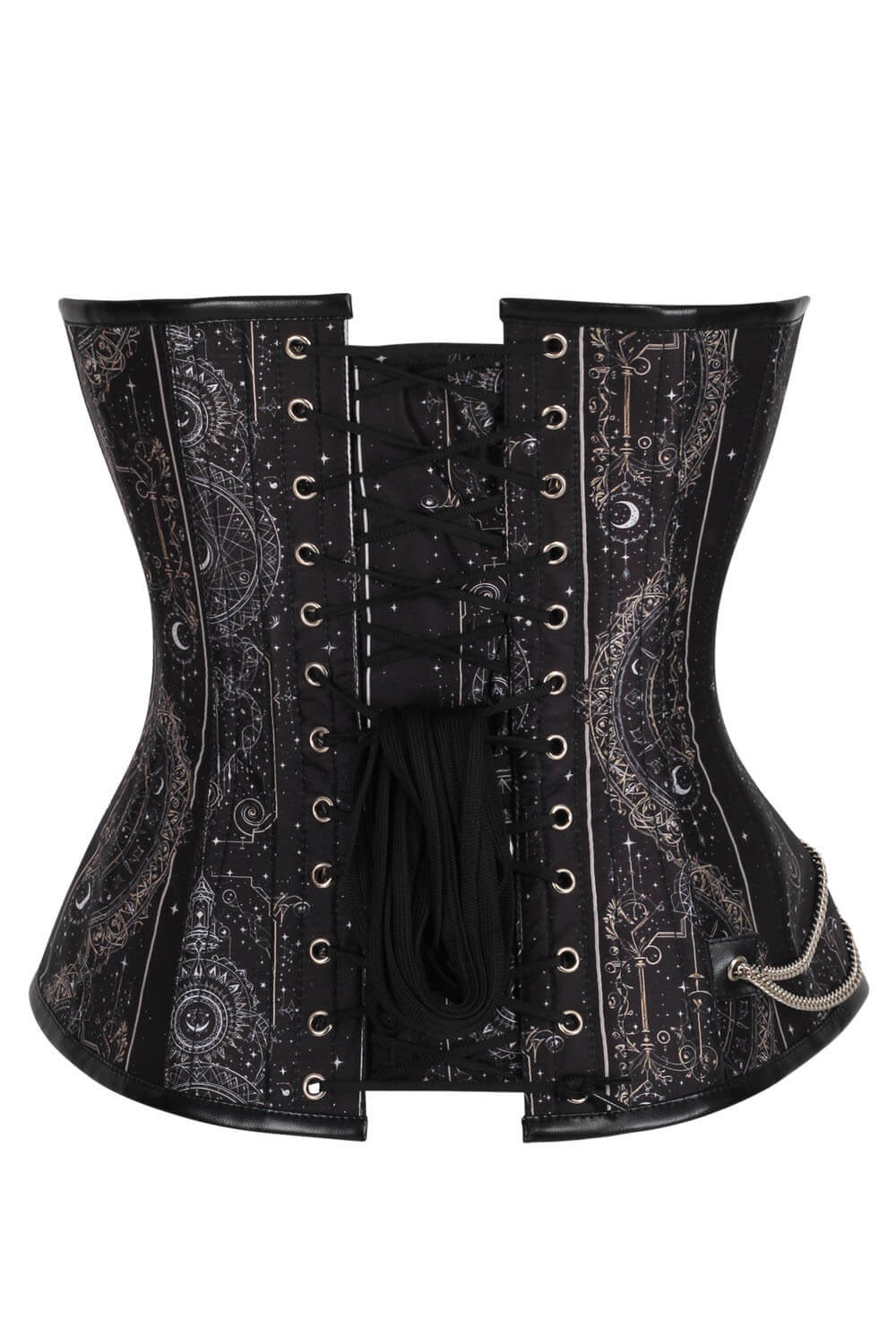 Corset Starlena Céleste Steampunk à buste superposé