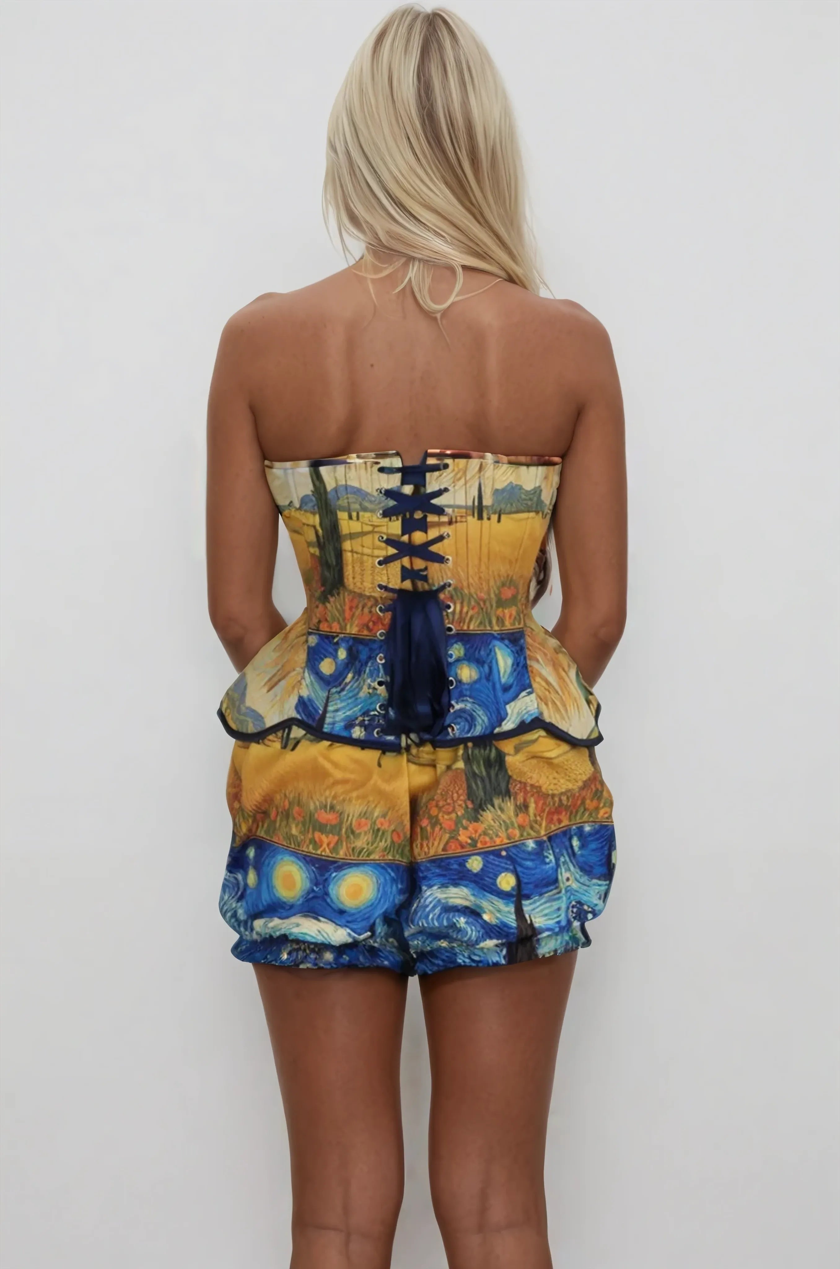 Ensemble corset et bloomer Kaylan Van Gogh Fields