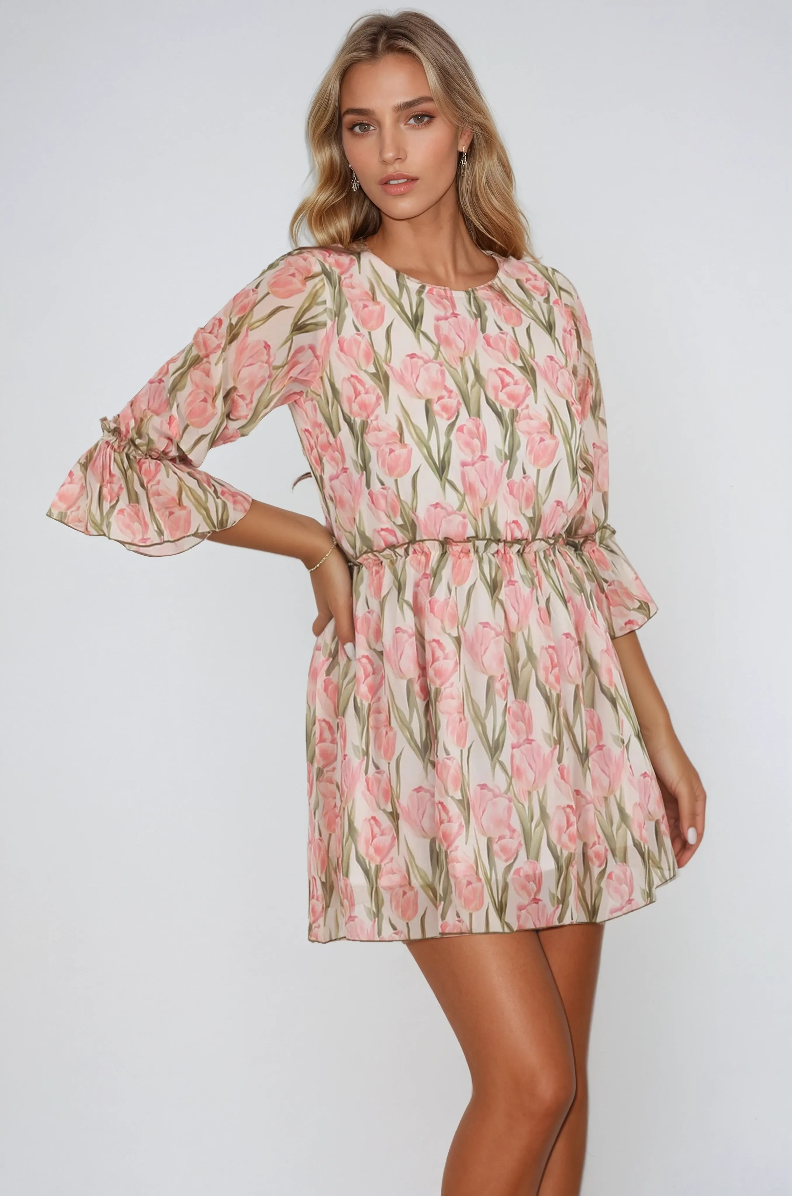 Robe Merlin à col bateau