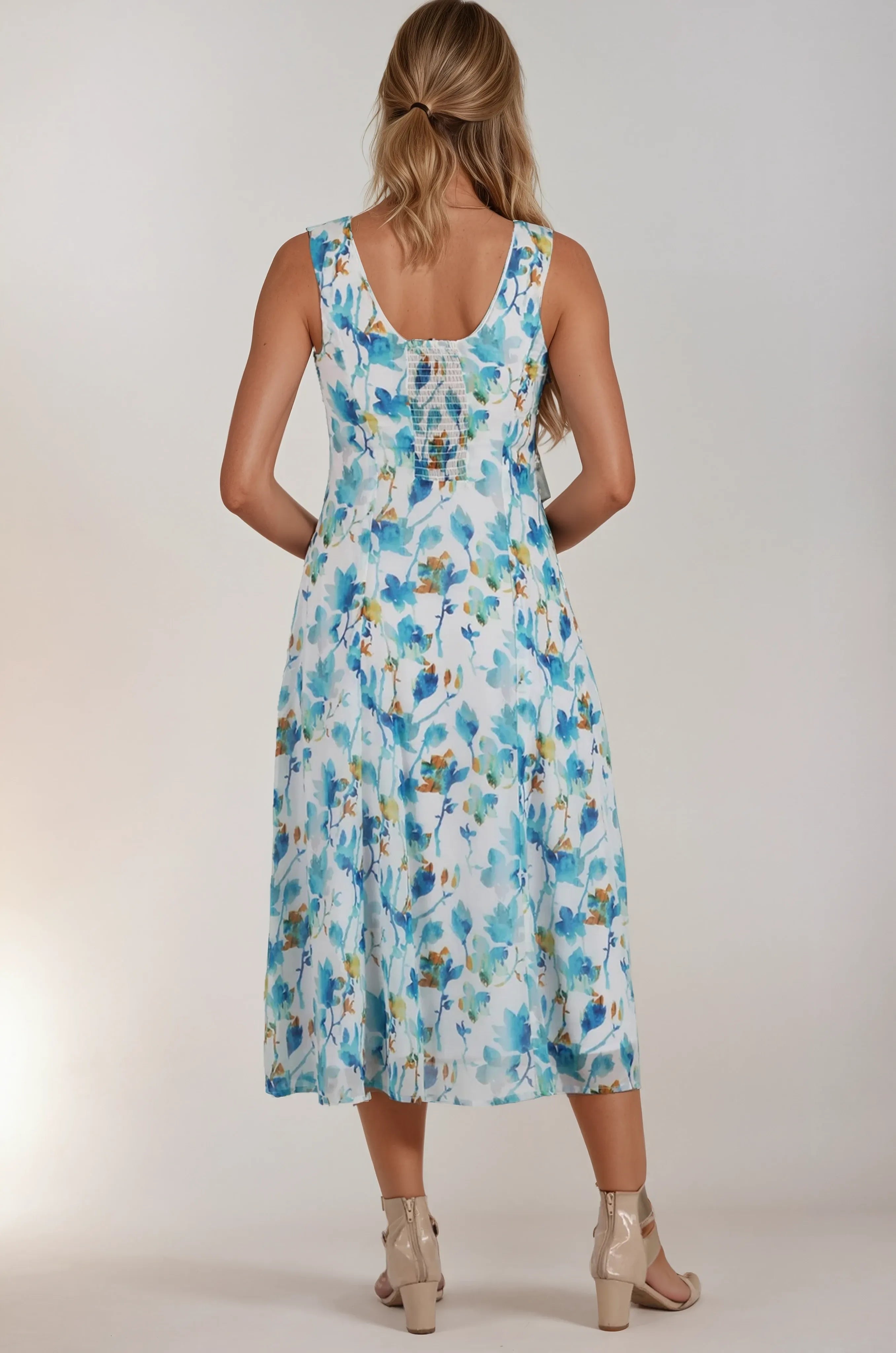 Robe Bowen en georgette à imprimé floral