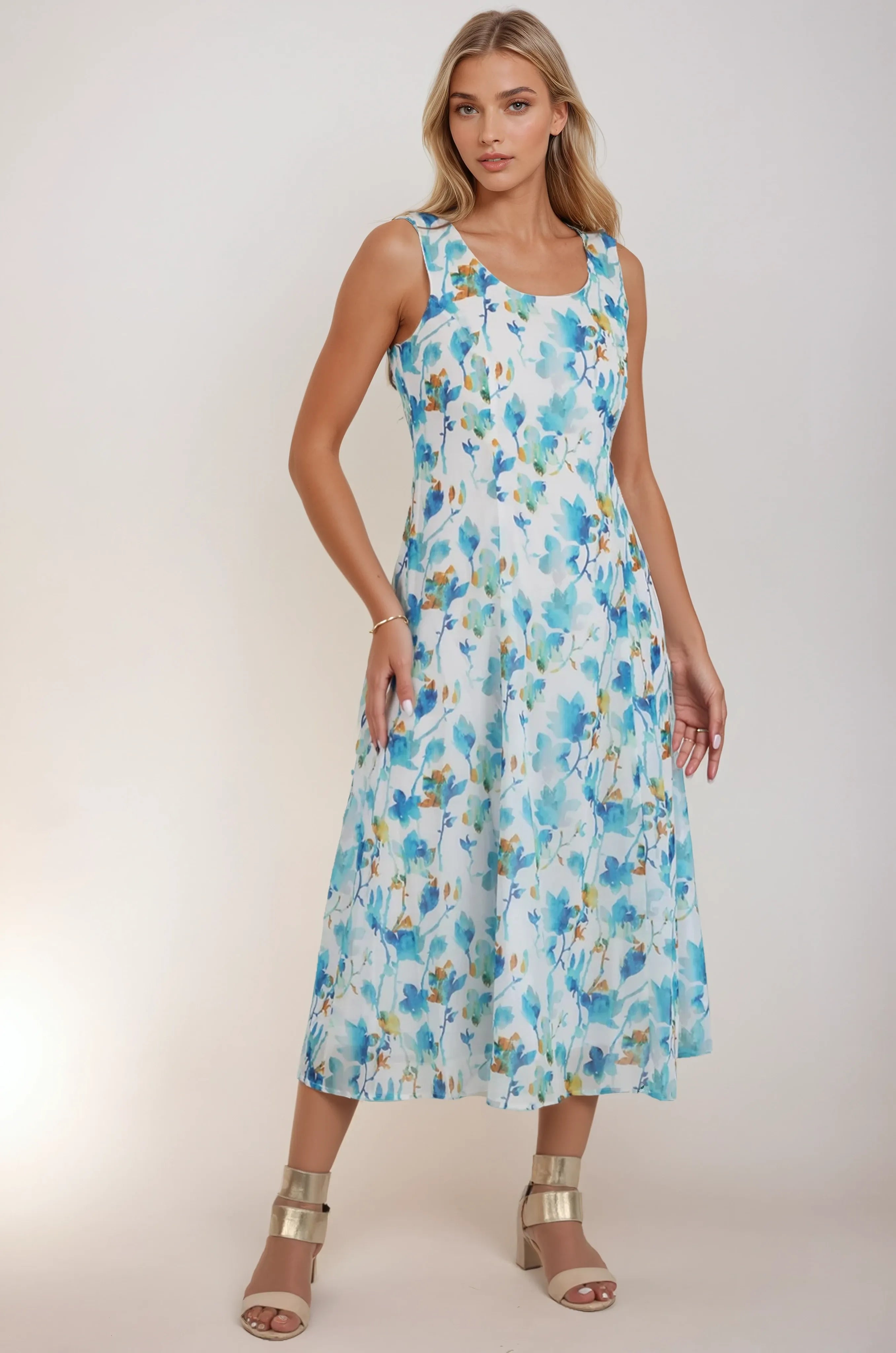 Robe Bowen en georgette à imprimé floral
