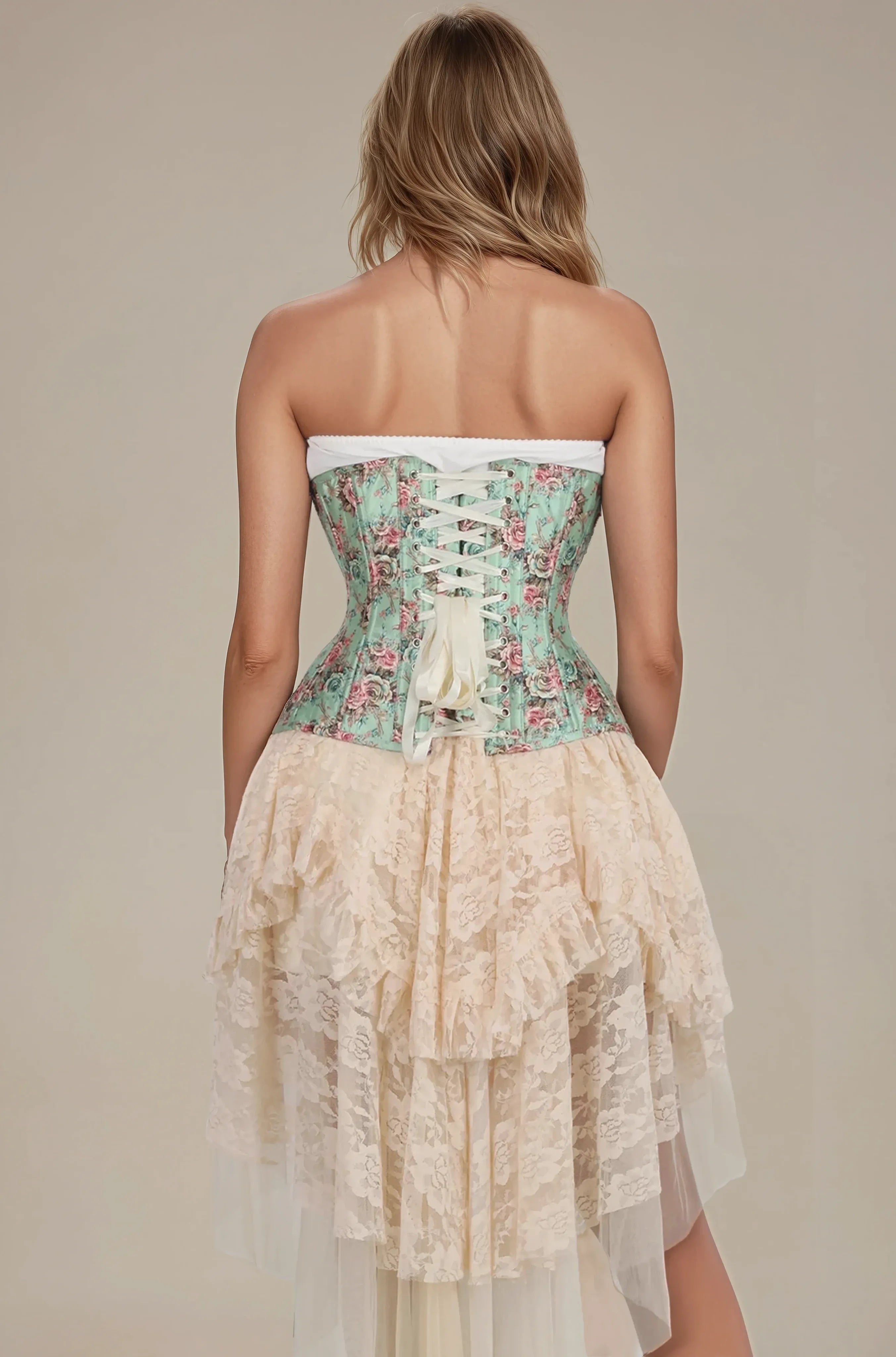 Corset Ryleigh d'inspiration victorienne, taille cintrée.