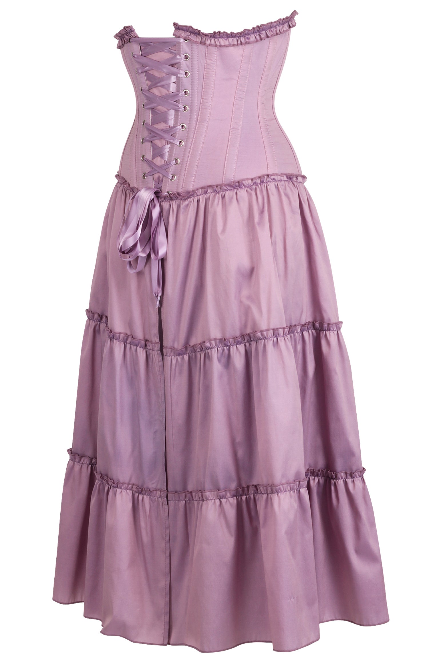 Robe corset sous la poitrine lilas Kimmie Rococo