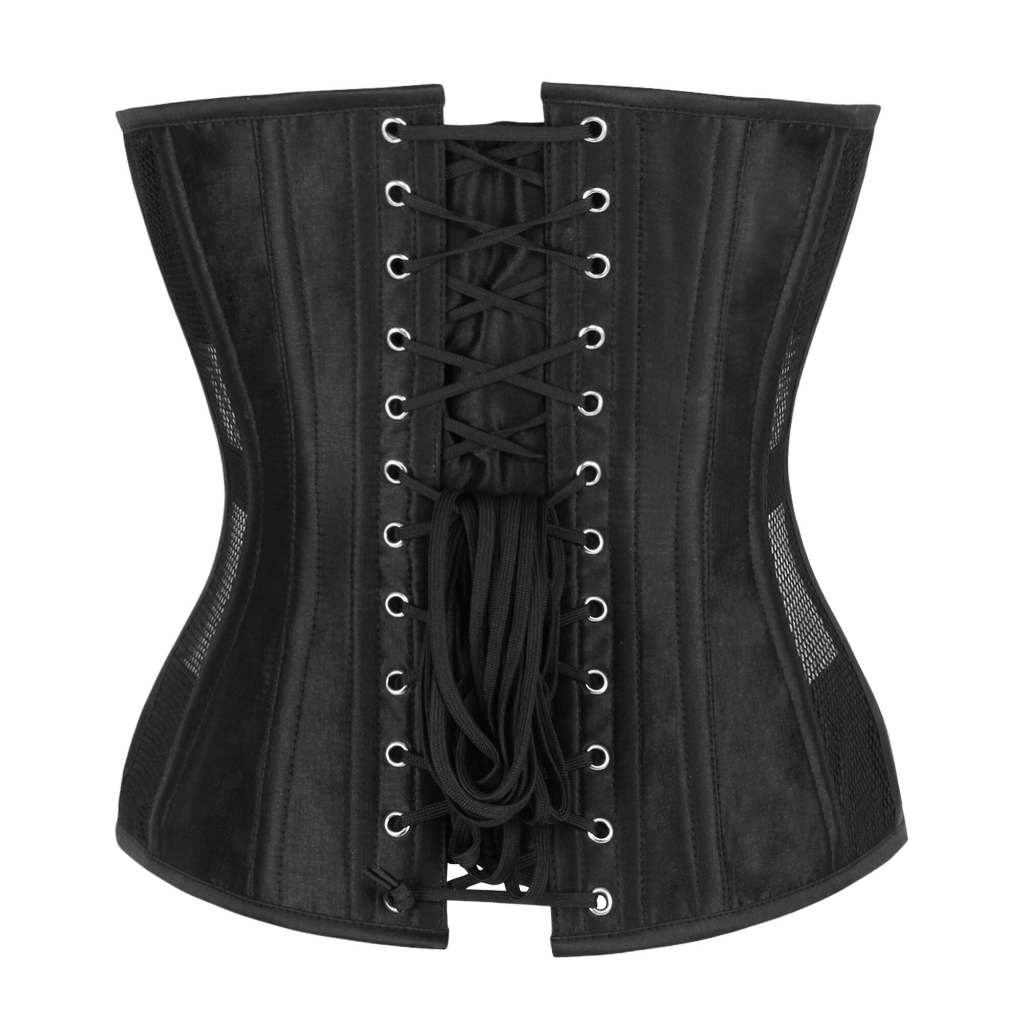 Corset en maille noire Tamsin