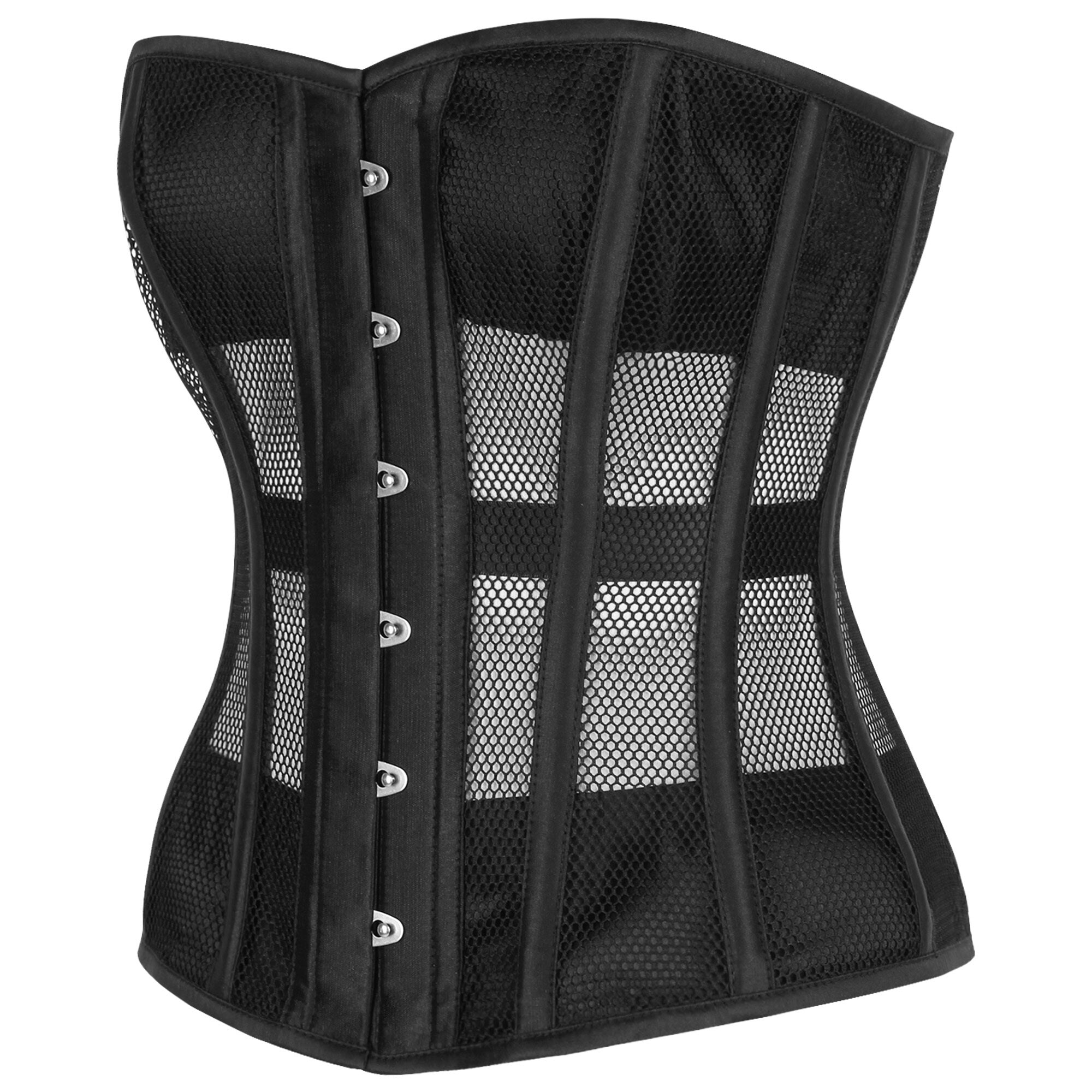 Corset en maille noire Tamsin
