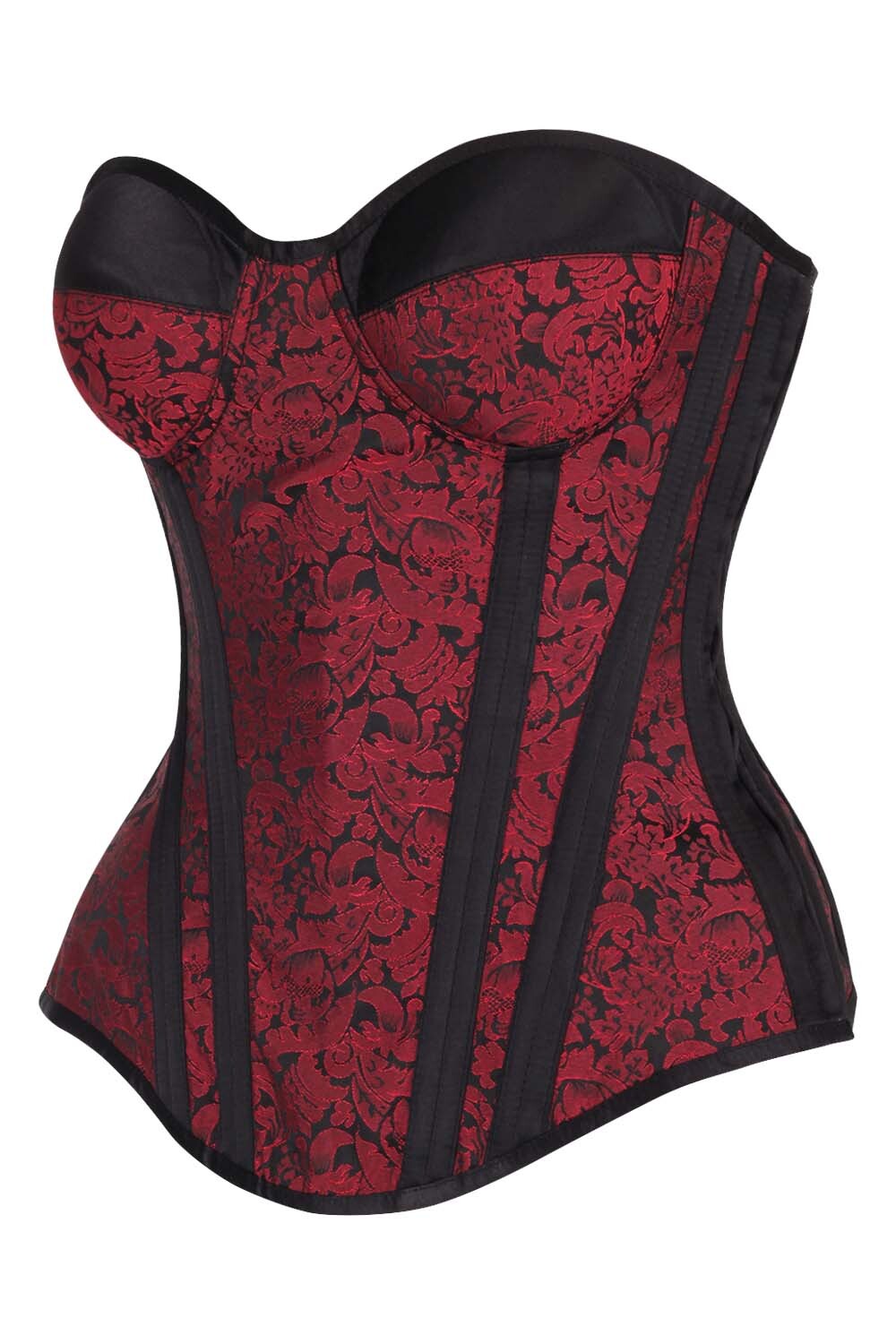 Corset Ozma élégant en brocart à buste relevé