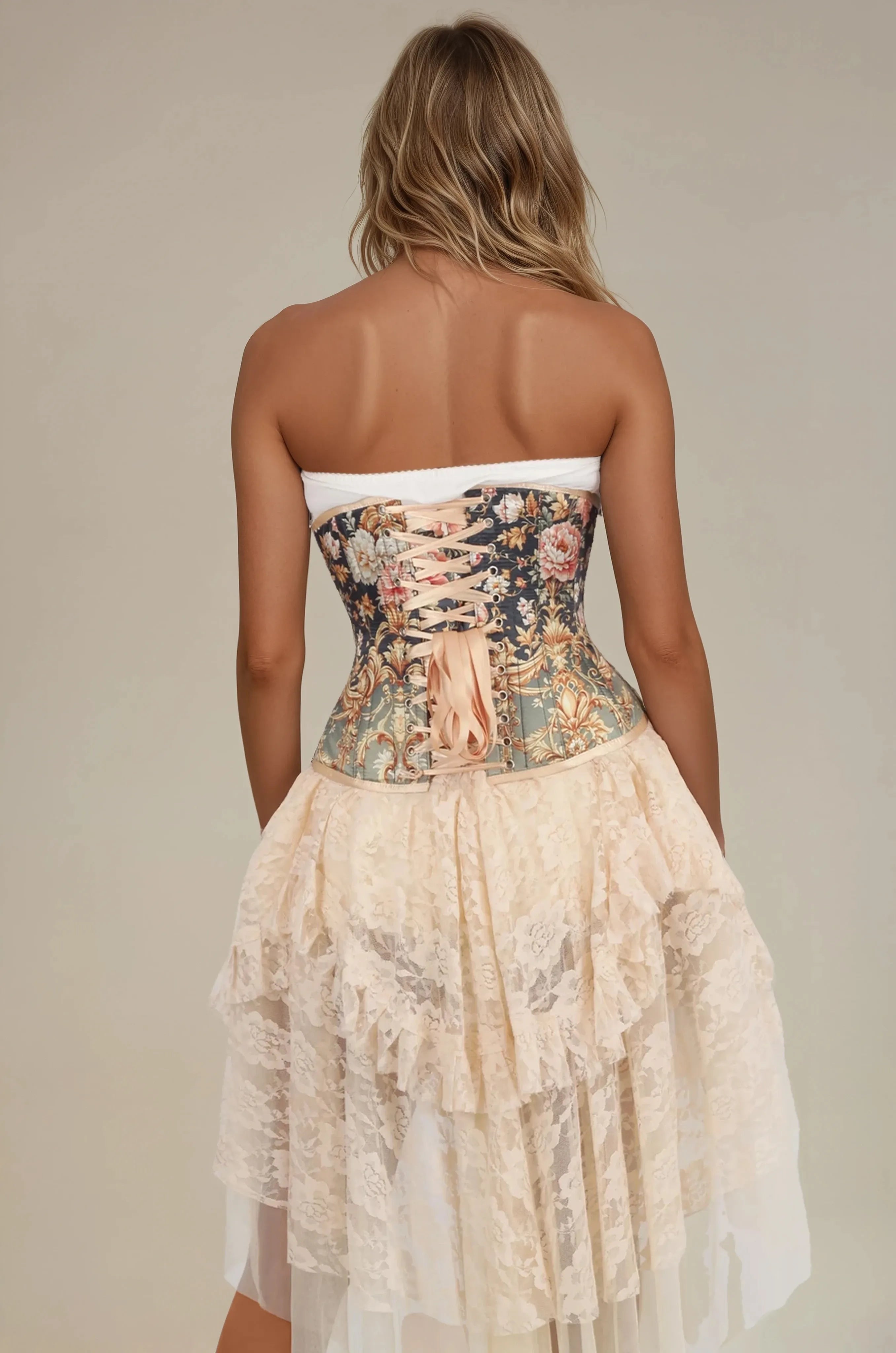 Corset sous-poitrine Adleigh Garden de Madame Pompadour