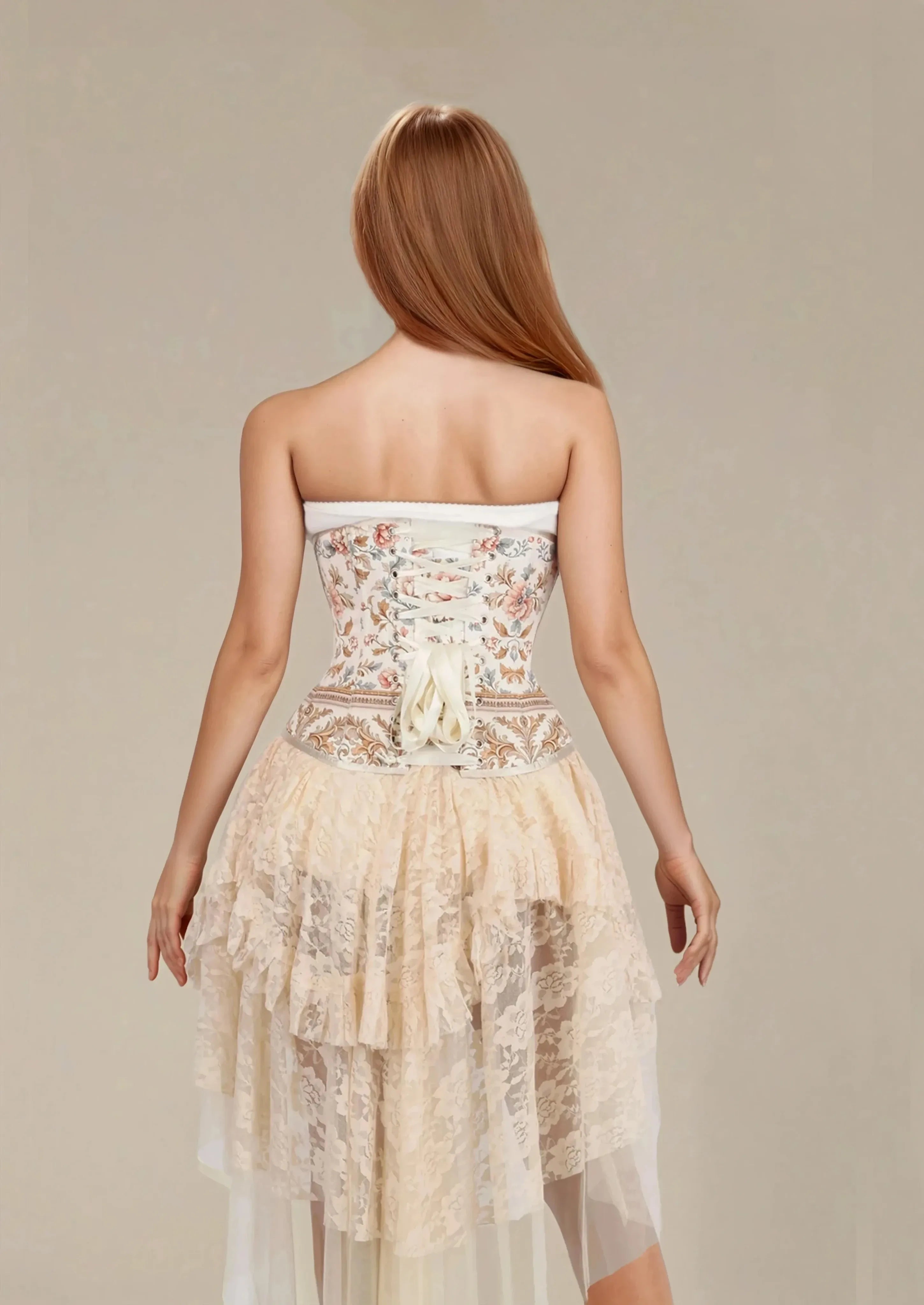 Corset sous-poitrine fleuri Beverle